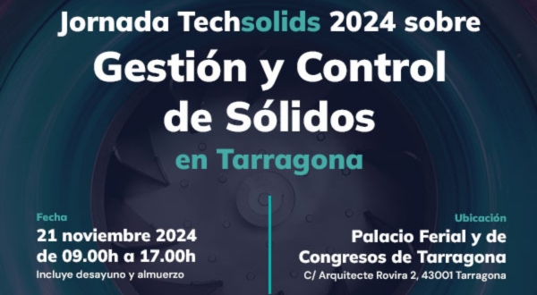 ROS DUCTING PARRAINE LA CONFÉRENCE TECHSOLIDS 2024 SUR LA GESTION ET LE CONTRÔLE DES SOLIDES (TARRAGONE, ESPAGNE)